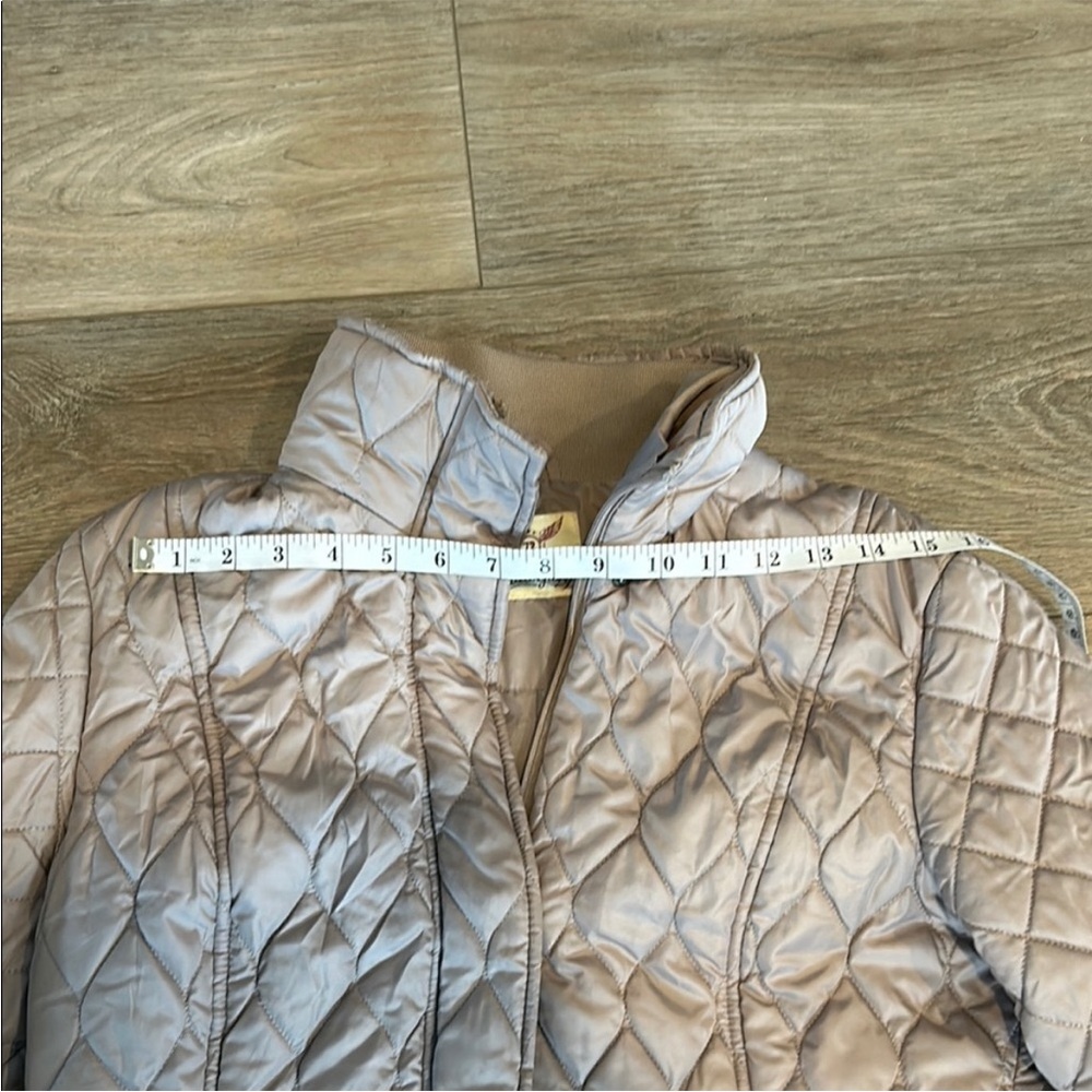 Women's Quilted Jacket - Taupe Size M - Picture 6 of 8